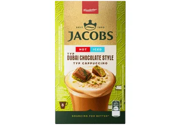 ŠĶĪSTOŠĀS KAFIJAS DZĒRIENS JACOBS DUBAI CHOCOLATE STYLE 8X12G