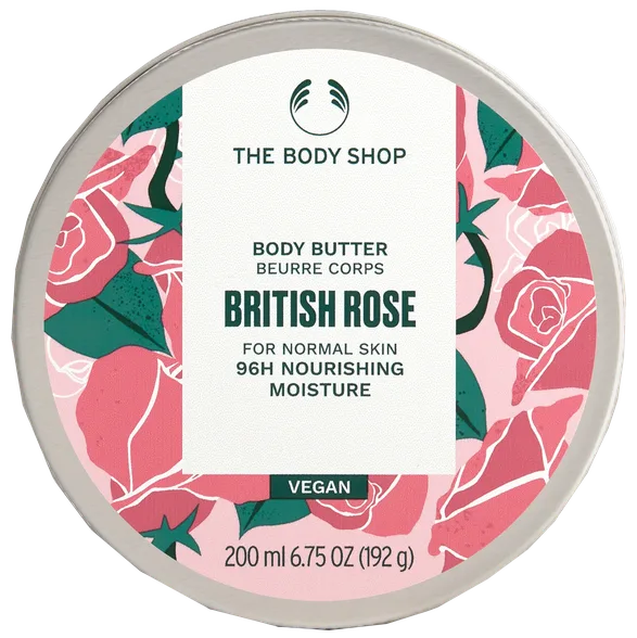 The Body Shop British Rose ķermeņa sviests, 200 ml