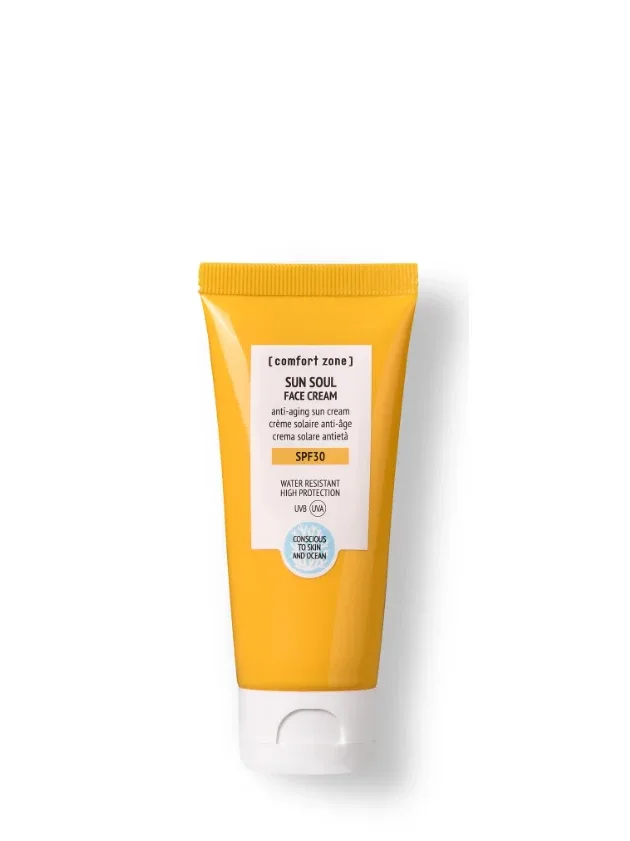 Comfort Zone Sun Soul ūdensnoturīgs saules aizsargkrēms sejai SPF30, 60 ml