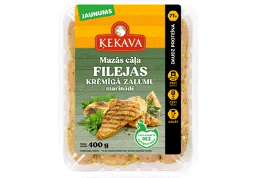 CĀĻA MAZĀS FILEJAS KRĒMĪGĀ ZAĻUMU MARINĀDĒ ĶEKAVA 400G