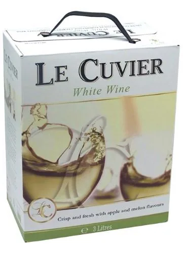 Baltvīns Le Cuvier, sauss, bib, 10,5%, 3 l