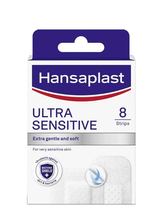 Hansaplast plāksteri ultra sensitive, 8 gb.