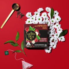 TĒJA MELNĀ AROMA AR SALDĒTI KALTĒTU ĶIRSI 30G