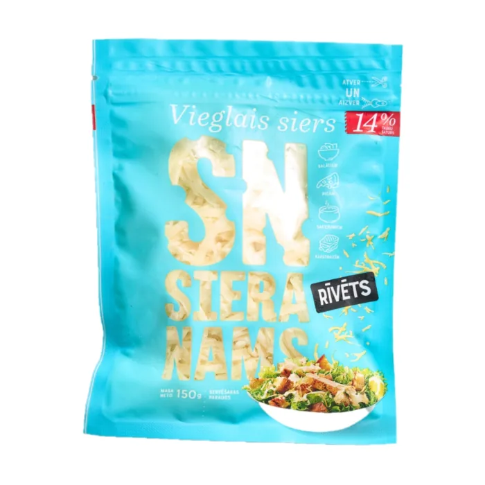 RĪVĒTS SIERS AR SAMAZINĀTU TAUKU SATURU 14% 150G