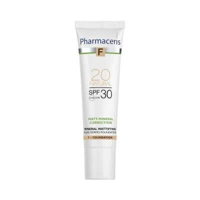Pharmaceris F minerāls matējošs SPF30 tonālais krēms 20 natural 30 ml