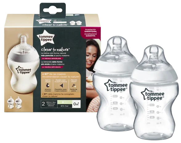 Tommee Tippee 260 ml pudelītes, 2 gab.