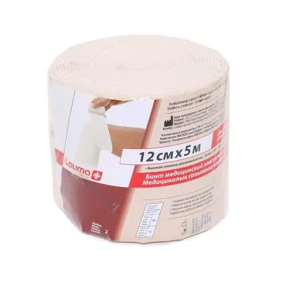 Lauma Medical elastīgā medicīniskā saite austa 12 cm X 5 m