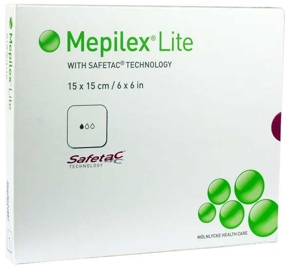 Mepilex Lite 15 x 15 cm brūču pārsējs, 5 gab.