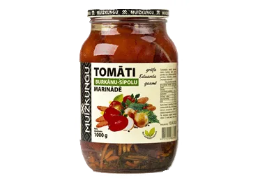 TOMĀTI MUIŽKUNGU BURKĀNU SĪPOLU MARINĀDĒ 1KG
