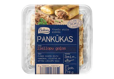 PANKŪKAS AR LIELLOPU GAĻAS PILDĪJUMU BALTAIS 270G