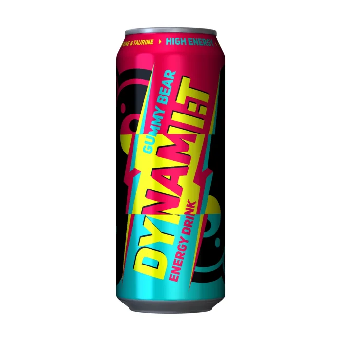 ENERĢIJAS DZĒRIENS DYNAMIT GUMMY BEAR AR SALDINĀTĀJU 0,5L