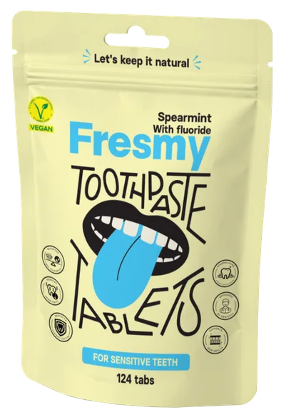 Fresmy Spearmint zobu pastas tabletes, 124 gab.