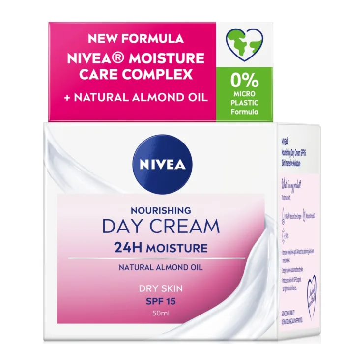 DIENAS KRĒMS NIVEA SAUSAI JŪTĪGAI ĀDAI 50ML