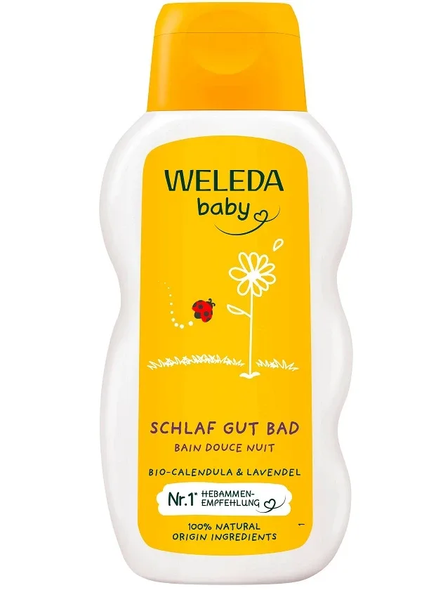 Weleda Baby Calendula vannošanas līdzeklis bērniem uz nakti, 200 ml