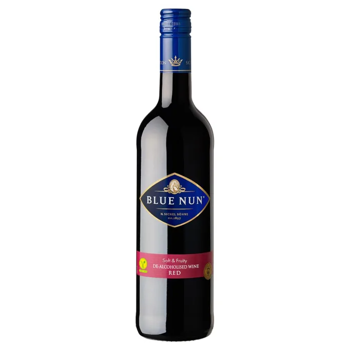 BEZALKOHOLISKS SARKANVĪNS BLUE NUN 0% 0,75L