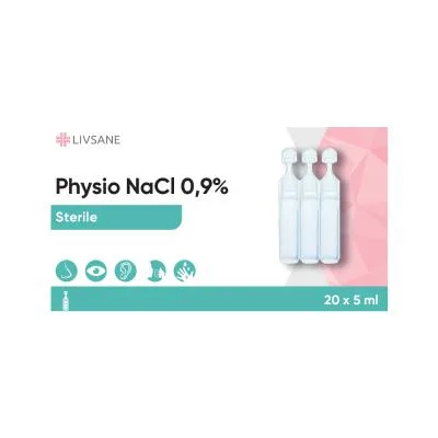 Livsane Physio Nacl 0,9% šķīdums 5 ml N20