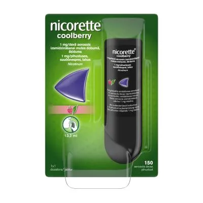 Nicorette Cool Berry 1 mg/deva aerosols 150 devas N1