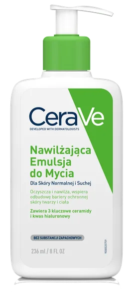 Cerave For Face and body hydrating with ceramides attīrošs krēms, 236 ml