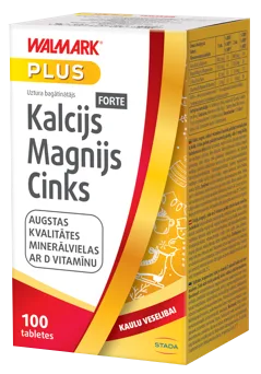 Кальций Магний Цинк Forte Plus таблетки Walmark, 100 шт.