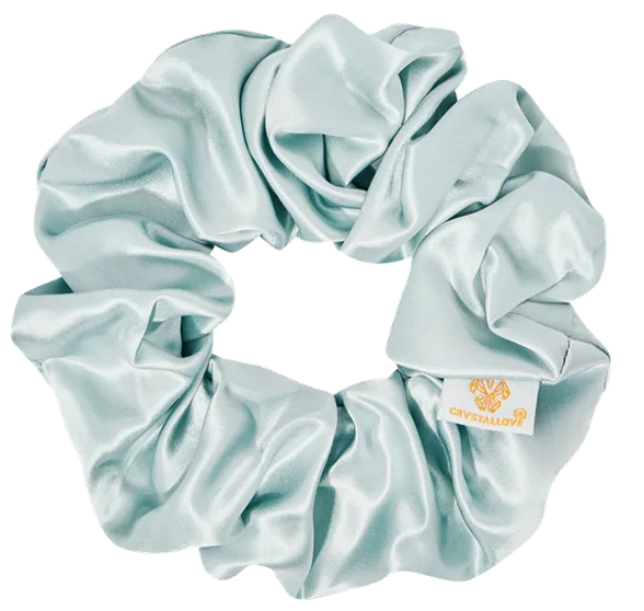 Crystallove Amazonite zīda matu gumija, 1 gab.