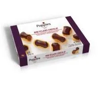MINI EKLĒRI POPPIES AR ŠOKOLĀDES PILDĪJUMU, 16 G /12 GAB./200 G