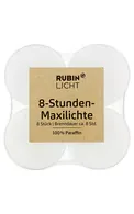 RUBIN LICHT TĒJAS SVECES, 8GAB.