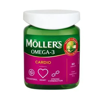 Mollers omega-3 cardio zivju eļļa kapsulas N60