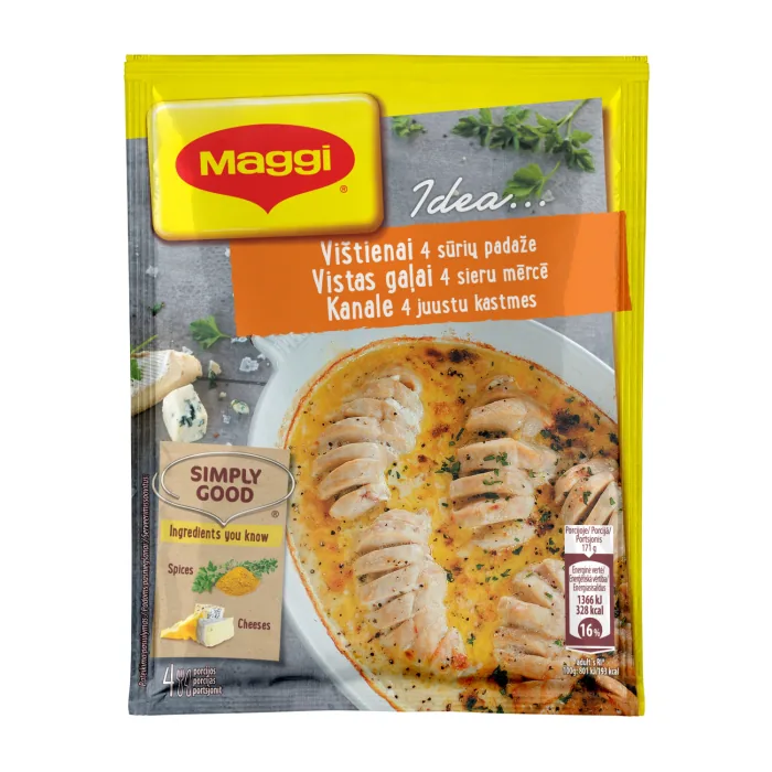 GARŠVIELA MAGGI IDEA SULĪGAI VISTAS GAĻAI 4 SIERU 32G