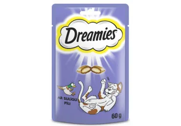 GARDUMS KAĶIEM DREAMIES AR PĪLES GAĻU 60G