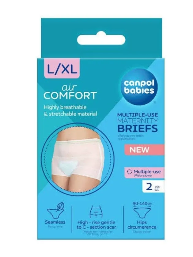 Canpol Babies grūtnieču biksītes vairākkārt lietojamas , L/XL, 2 gb.