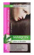 MARION ALOE&KERATIN KRĀSOJOŠAIS ŠAMPŪNS, 58 MEDIUM BROWN, 40ML