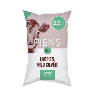 PIENS OPĀ! 2.5% 0.9L