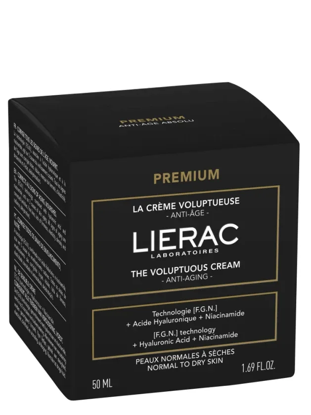 Lierac Premium Voluptuous pretnovecošanās krēms normālai un sausai sejas ādai, 50 ml
