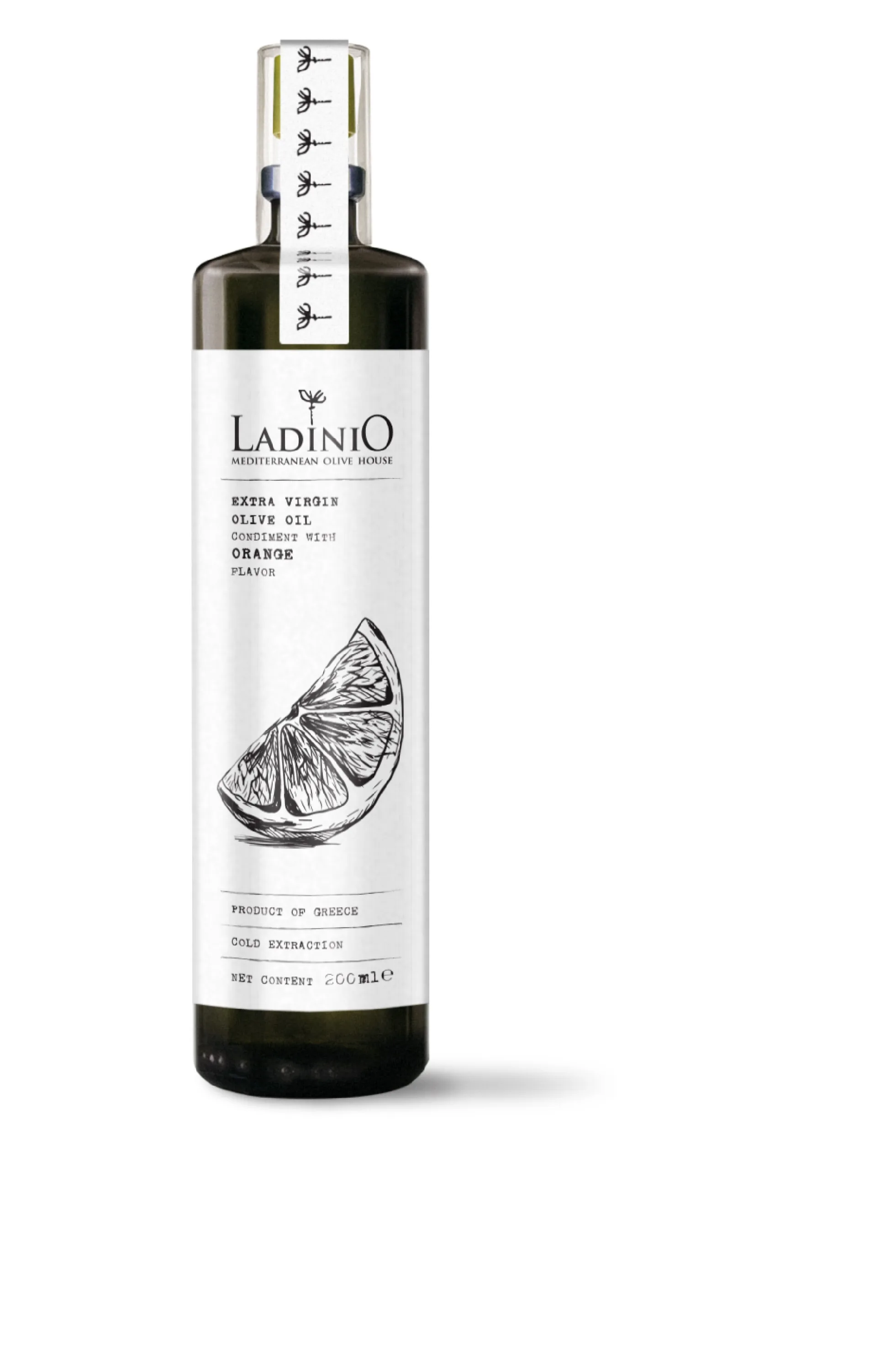 NEAPSTRĀDĀTA AUGSTĀKĀ LABUMA OLĪVEĻĻA  LADINIO AR APELSĪNU, 200ML