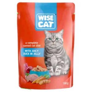 BARĪBA PIEAUGUŠIEM KAĶIEM WISE CAT AR PĪLES GAĻU ŽELEJĀ 100G