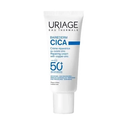 Uriage Bariederm Cica SPF50+ krēms ar cu-ZN 40 ml