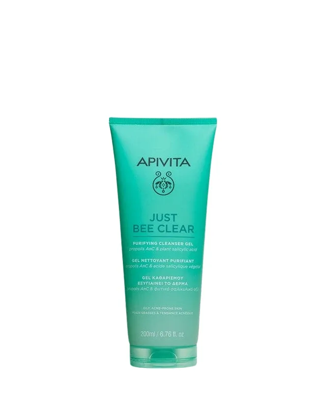 Apivita Just Bee Clear sejas tīrīšanas gēls, 200 ml