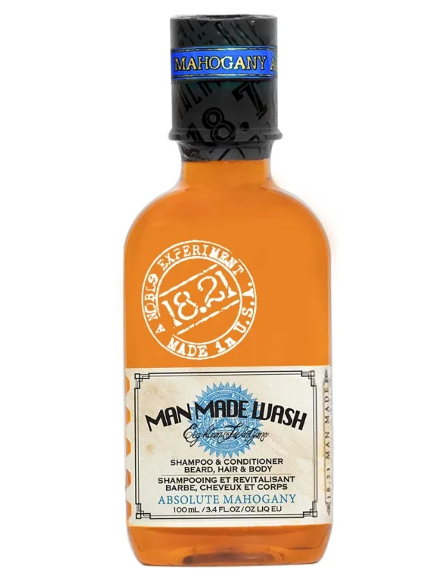 18.21 Man Made trīs vienā dušas želeja ar mahagonija aromātu, 100 ml