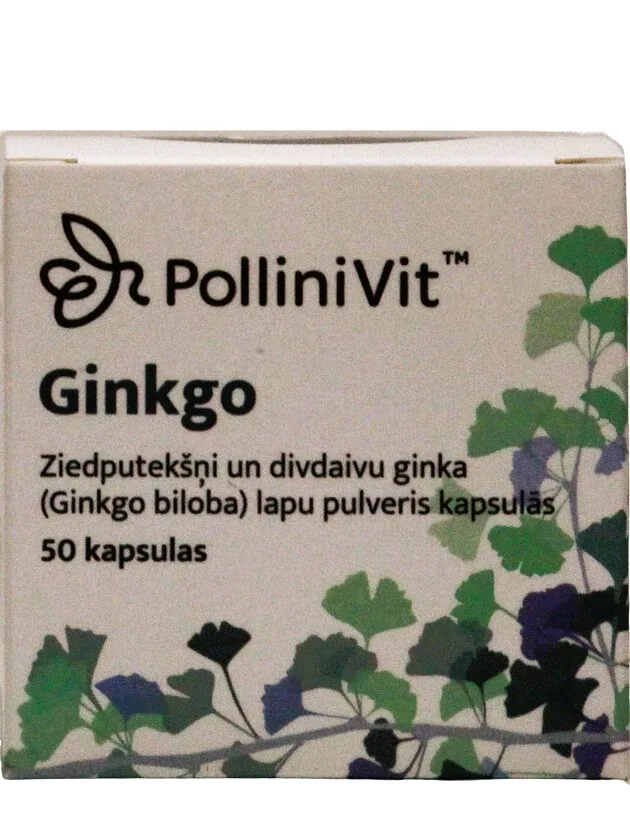 Pollinivit Ginkgo, 50 kapsulas