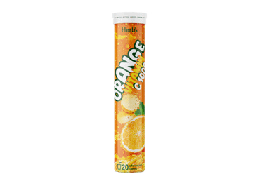 UZTURA BAGĀTINĀTĀJS ŠĶĪSTOŠĀS TABLETES HERB'S VITAMIN C 20GAB.