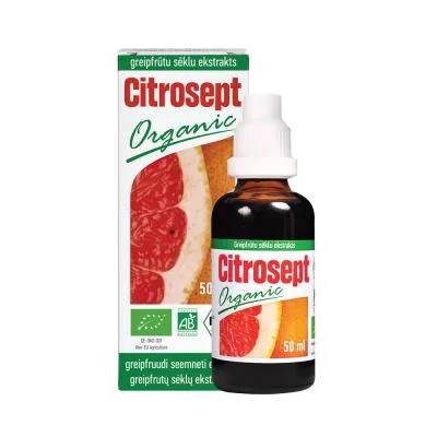 Citrosept Organic uztura bagātinātājs , greipfrūtu sēklu ekstrakts 50 ml