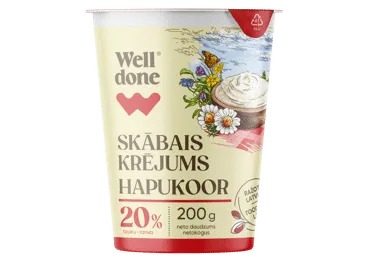 SKĀBAIS KRĒJUMS 20% WELL DONE 200G