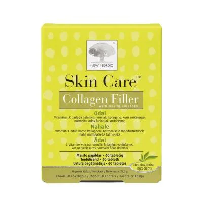 New nordic Skin Care Collagen Filler tabletes ādai N60