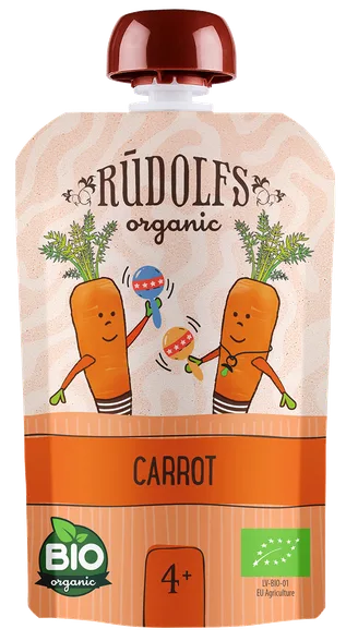 Rūdolfs burkānu BIO 4+ biezenis, 90 g