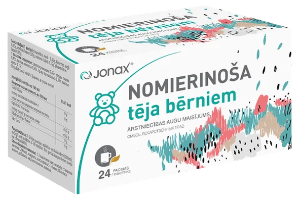 Jonax nomierinoša tēja bērniem tēja, 24 gab.