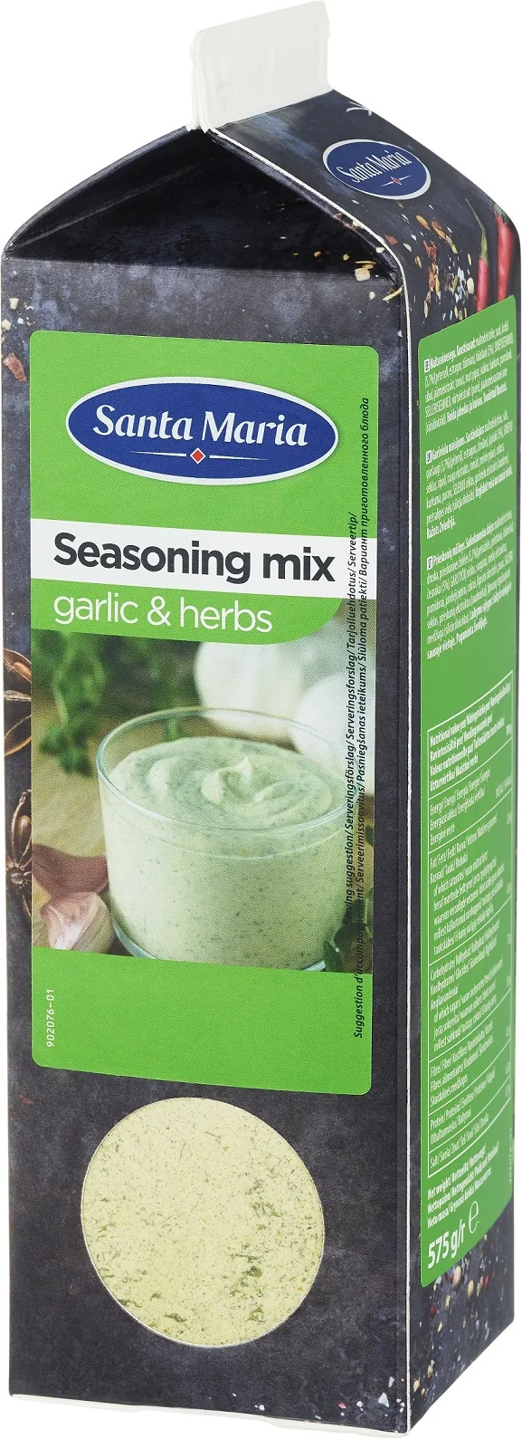 MĒRCES GARŠAUGU MAISĪJUMS AR ĶIPLOKIEM UN GARŠAUGIEM 575 G, SANTA MARIA, TETRAPAKA