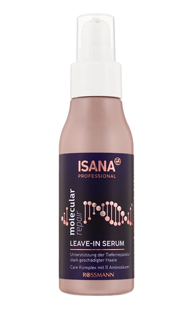 ISANA PROFESSIONAL MOLECULAR REPAIR LEAVE-IN SERUMS BOJĀTIEM UN NOVĀJINĀTIEM MATIEM, 100ML