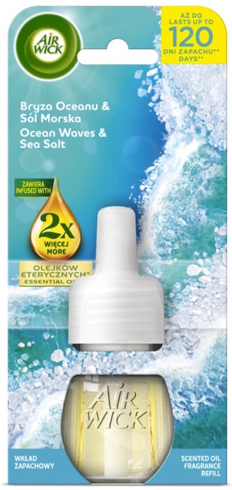 ELEKTRISKAIS GAISA ATSVAIDZINĀTĀJS AIR WICK OKEĀNA VĒSMAS UN JŪRAS SĀLS AROMĀTS 19ML