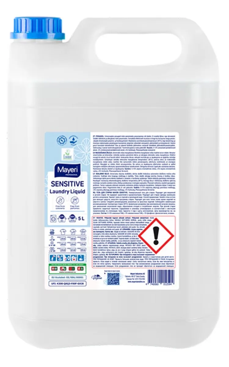 MAYERI SENSITIVE VEĻAS MAZGĀŠANAS ŽELEJA, 5L