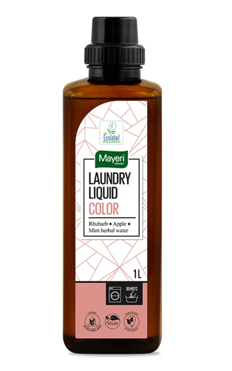 MAYERI ORGANIC VEĻAS MAZGĀŠANAS ŽELEJA COLOR RABARBERS UN ĀBOLS 1L